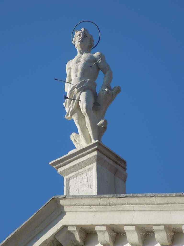 Acroterion of the church of San Sebastiano